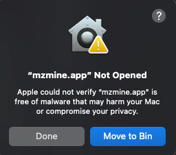 macOS_mzmine_not_opened