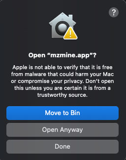 macOS_mzmine_not_opened