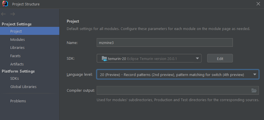 Select JDK