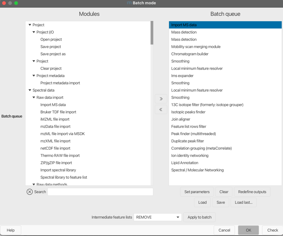 Processing wizard